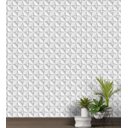 Ver imagem 2 de Papel De Parede Para Quarto Sala Branco Com Sombra Cinza Com Efeito 3D