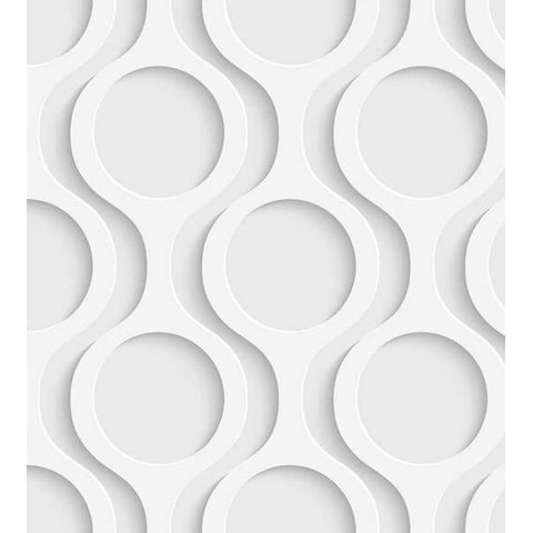 Papel De Parede Para Quarto Sala Com Efeito 3D Branco Cinza