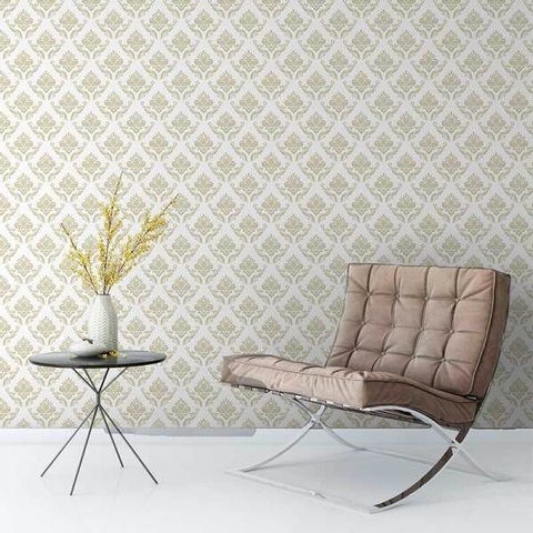 Papel De Parede Tons De Bege Branco Elegance Para Sala Quarto