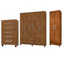 Ver imagem 1 de Guarda Roupa de Casal 6 Portas 2 Gavetas com Cômoda 5 Gavetas