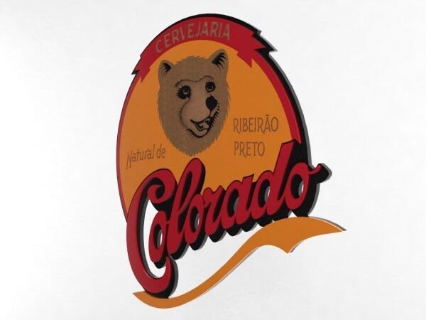 Placa Cerveja Colorado Urso Laqueada 3D Mdf - 40 x 39,5 cm - 2