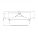 Ver imagem 6 de Arrozeira Mônaco Induction Starflon Premium Preto com Tampa 28 cm 4,2L Tramontina