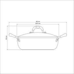 Arrozeira Mônaco Induction Starflon Premium Preto com Tampa 28 cm 4,2L Tramontina - 6
