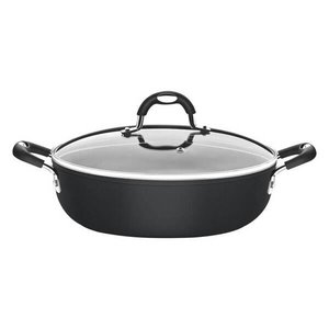 Arrozeira Mônaco Induction Starflon Premium Preto com Tampa 28 cm 4,2L Tramontina