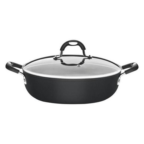 Arrozeira Mônaco Induction Starflon Premium Preto com Tampa 28 cm 4,2L Tramontina