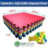 Kit 12 placas Tatame Eva Infantil Atóxico 0,50 x 0,50m - 10mm - Cores Menino - 2
