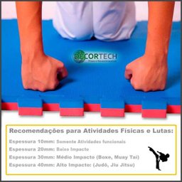 Tatame Ultra Max 10mm KIT 04 placas 0.50x0.50m Cinza - 3