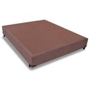 Ver imagem 1 de Cama Box Base Universal Casal Suede Brown (138x188x25) - Probel