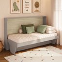 Ver imagem 1 de Cama Retratil Escrivaninha Moderna Multiuso 196cm Essencial Completa Móveis
