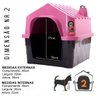 Casinha para Cães com Chaminé Durapets Nº2 - Rosa - 2