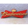 Placa Cerveja Budweiser Logo Laqueada 3D Mdf - 25 x 83 cm - 2