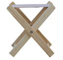 Ver imagem 4 de Kit 2 Banquetas Pescador Madeira Maciça com Tecido Branco