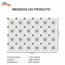 Ver imagem 5 de Adesivo para Banheiro Box Pastilha Floral Preto Antiderrapante Lavável Colacomigo Adesivo Piso Box 1