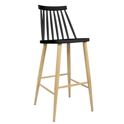 Banqueta Catarina Alta Preta MOR