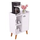 Ver imagem 6 de Aparador Caffe Organizador Mumbai Branco com Puxador Cinza Fosco