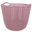 Ver imagem 5 de Cesto Trançado Circular G Rosa Antigo Mor