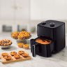 Fritadeira Elétrica 3,7 Litros Air Fryer sem Óleo Saudável 1400w Preto 110v Elgin - 2