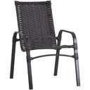 Ver imagem 4 de Jogo 4 Cadeiras Emily e Mesa com Ombrelone em Alumínio para Piscina, Área e Jardim Trama Origina