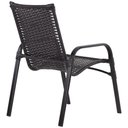 Ver imagem 5 de Jogo 4 Cadeiras Emily e Mesa com Ombrelone em Alumínio para Piscina, Área e Jardim Trama Origina