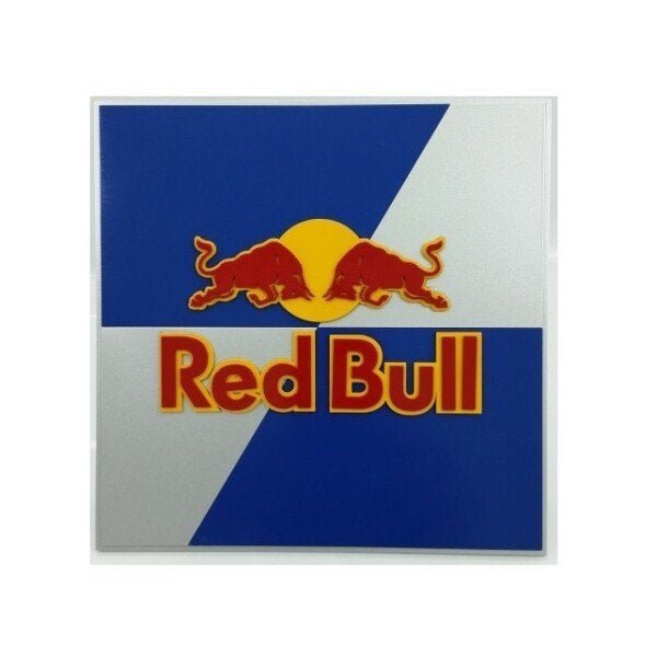 Placa Red Bull Laqueada 3D Mdf - 40 X 40 Cm - 1