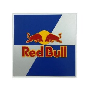 Placa Red Bull Laqueada 3D Mdf - 40 X 40 Cm