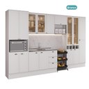Ver imagem 7 de Cozinha Completa com Balcão Milla Versa 16 Portas 3 Gavetas MDF Branco Móveis Carraro