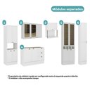 Ver imagem 3 de Cozinha Completa com Balcão Milla Versa 16 Portas 3 Gavetas MDF Branco Móveis Carraro