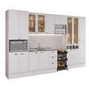 Ver imagem 2 de Cozinha Completa com Balcão Milla Versa 16 Portas 3 Gavetas MDF Branco Móveis Carraro