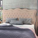 Ver imagem 2 de Cabeceira para Cama Box Queen 160 Cm Eliza Linho Bege I02 - D'Rossi