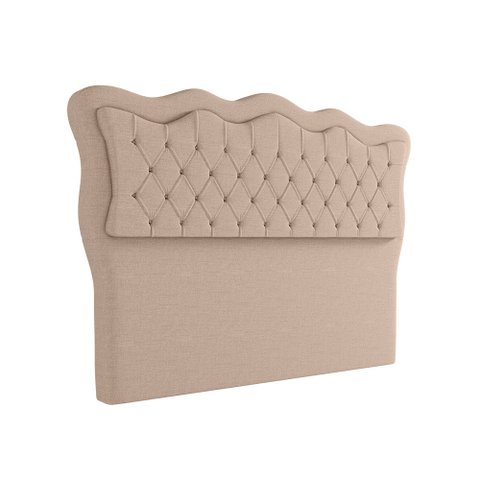 Cabeceira para Cama Box Queen 160 Cm Eliza Linho Bege I02 - D'Rossi