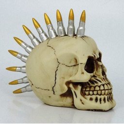 Crânio Caveira Resina - Punk Balas - 3