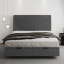 Ver imagem 7 de Cama King Flutuante Baú Cabeceira 195cm Fly S05 Linho Preto - Mpozenato