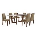 Ver imagem 2 de Conjunto Sala de Jantar Nápoles Tampo Vidro/MDF com 6 Cadeiras Luísa Smart Plus Cel Móveis