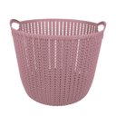 Ver imagem 1 de Cesto Trançado Circular M Rosa Antigo Mor