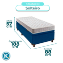 Ver imagem 3 de Cama Box Bau + Colchão Solteiro D23 D23 Inducol