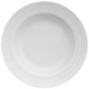 Ver imagem 5 de Jogo 4 Pratos Fundos 23,5cm Porcelana Germer Relevo Chevron Brancos Redondos