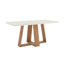 Ver imagem 2 de Mesa de Jantar Lins 160 C. Vidro 6 Cad. Milla Linho - Henn