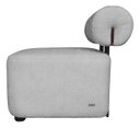 Ver imagem 4 de Poltrona Luxo Decorativa Livi Recepção Boucle:Prata/Liso