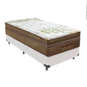 Ver imagem 1 de Cama Box Solteiro Branco e Colchão Gold Ultragel Molas Ensacadas Ortobom