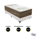 Ver imagem 3 de Cama Box Solteiro Branco e Colchão Gold Ultragel Molas Ensacadas Ortobom