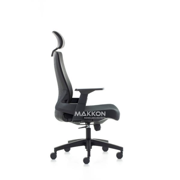 Cadeira de Escritório Preta Mk-7114 - Makkon - 3