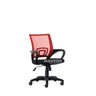 Cadeira de Escritório Preta com Vermelho Mk-7139 Nv - Makkon - 2