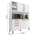 Ver imagem 3 de Armário de Cozinha 5 Portas 2 Gavetas Adelle Yescasa