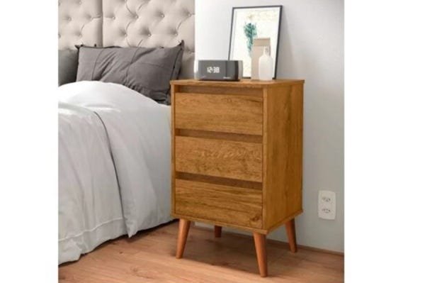 Mesa De Cabeceira Retro Wood Freijó– EJ Móveis - 2