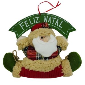 Enfeite de Porta Papai Noel Feliz Natal Niazitex