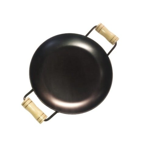 Chapa Disco Arado Chapa de Aço Alça Madeira 27cm