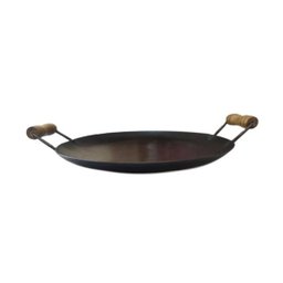 Chapa Disco Arado Chapa de Aço Alça Madeira 27cm - 2