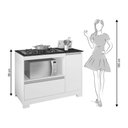 Ver mais imagens de Balcão Cooktop Nt 3050 Branco com Granito - Notável