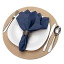 Ver imagem 1 de Jogo 4 Pçs Guardanapo de Boca 200 Fios Azul Taurus Kacyumara