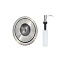 Ver imagem 1 de Kit Lixeira Embutir 3L Tampa Escovada + Dosador Detergente
